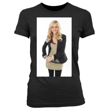 Brittany Robertson Women's Junior Cut Crewneck T-Shirt