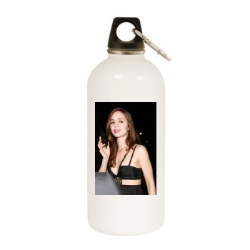 Eliza Dushku White Water Bottle With Carabiner