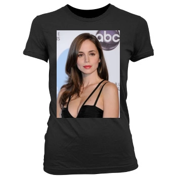 Eliza Dushku Women's Junior Cut Crewneck T-Shirt