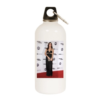 Eliza Dushku White Water Bottle With Carabiner