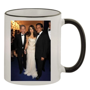 Elizabeth Hurley 11oz Colored Rim & Handle Mug