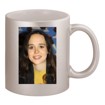 Ellen Page 11oz Metallic Silver Mug