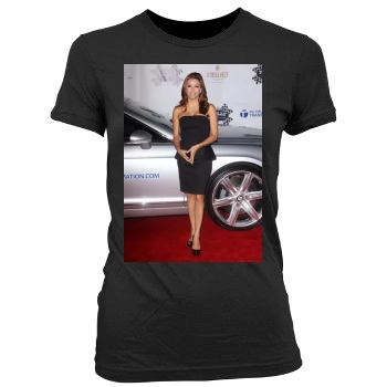 Eva Longoria Women's Junior Cut Crewneck T-Shirt