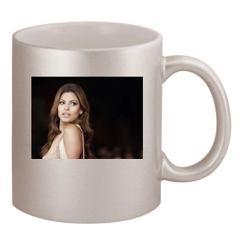 Eva Mendes 11oz Metallic Silver Mug