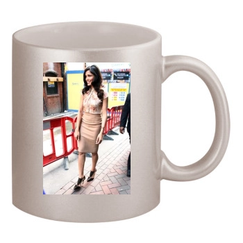 Freida Pinto 11oz Metallic Silver Mug