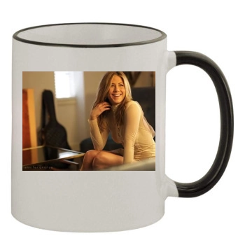 Jennifer Aniston 11oz Colored Rim & Handle Mug