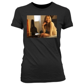 Jennifer Aniston Women's Junior Cut Crewneck T-Shirt