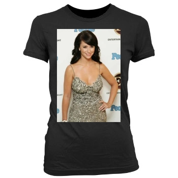 Jennifer Love Hewitt Women's Junior Cut Crewneck T-Shirt