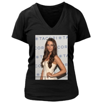 Jessica Lowndes Women's Deep V-Neck TShirt