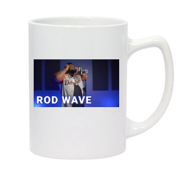 Rod Wave 14oz White Statesman Mug