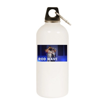 Rod Wave White Water Bottle With Carabiner