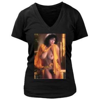 Roberta Vasquez Women's Deep V-Neck TShirt