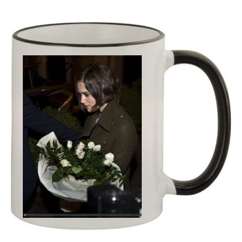 Keira Knightley 11oz Colored Rim & Handle Mug