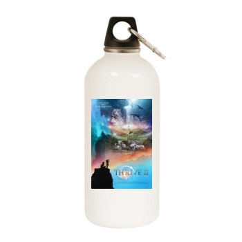 Thrive II: This is What it Takes (2020) White Water Bottle With Carabiner