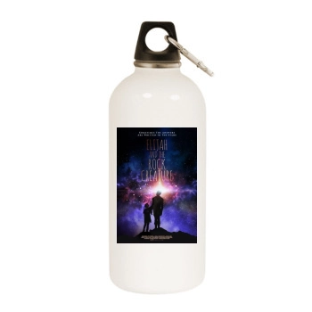 Elijah and the Rock Creature (2018) White Water Bottle With Carabiner