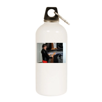 Taylor Cole White Water Bottle With Carabiner
