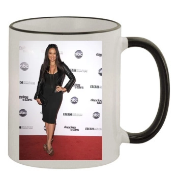 Tia Carrere 11oz Colored Rim & Handle Mug