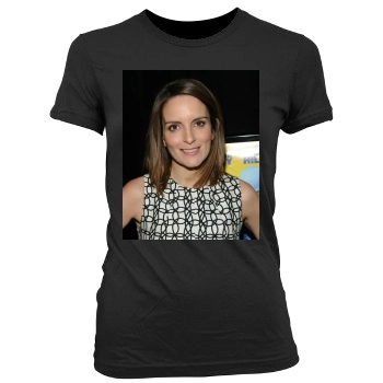 Tina Fey Women's Junior Cut Crewneck T-Shirt