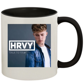 HRVY 11oz Colored Inner & Handle Mug