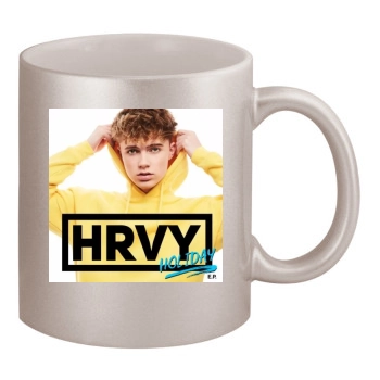 HRVY 11oz Metallic Silver Mug