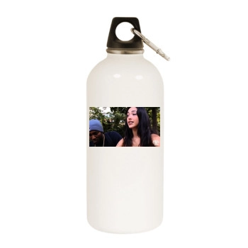 Gavlyn White Water Bottle With Carabiner