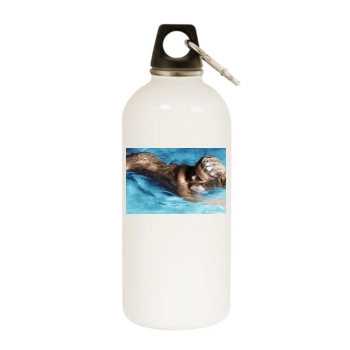 Brooklyn Decker White Water Bottle With Carabiner