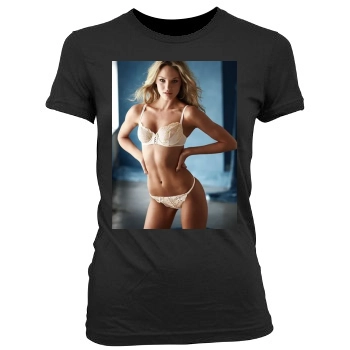 Candice Swanepoel Women's Junior Cut Crewneck T-Shirt