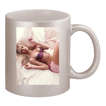 Candice Swanepoel 11oz Metallic Silver Mug