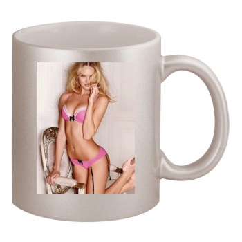 Candice Swanepoel 11oz Metallic Silver Mug