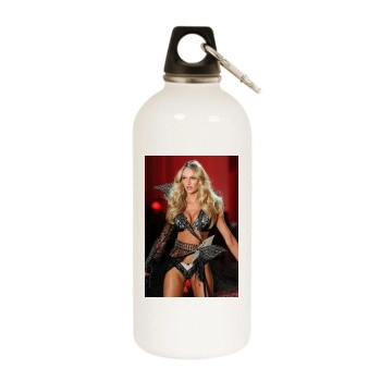 Candice Swanepoel White Water Bottle With Carabiner