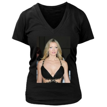 Caprice Bourret Women's Deep V-Neck TShirt