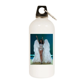 Chanel Iman White Water Bottle With Carabiner
