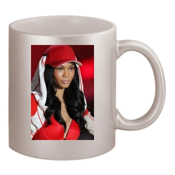 Chanel Iman 11oz Metallic Silver Mug