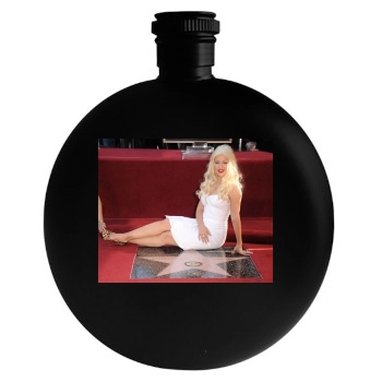 Christina Aguilera Round Flask