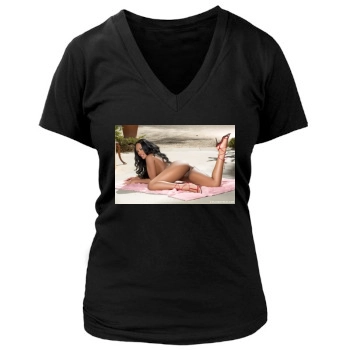 Erotic Women's Deep V-Neck TShirt