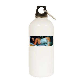 Carina Persson White Water Bottle With Carabiner