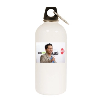 Francis Capra White Water Bottle With Carabiner