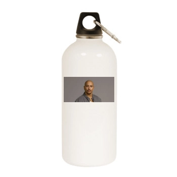 Francis Capra White Water Bottle With Carabiner