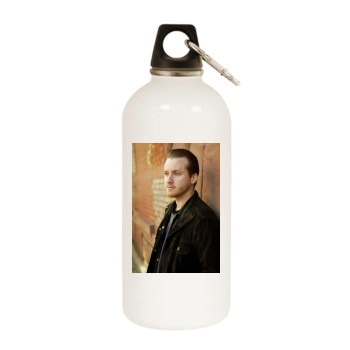 Tom Guiry White Water Bottle With Carabiner