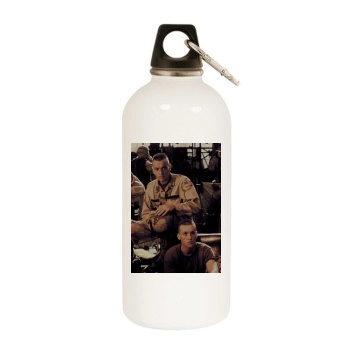 Tom Guiry White Water Bottle With Carabiner