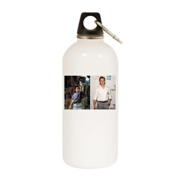 Tom Guiry White Water Bottle With Carabiner