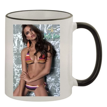 Irina Shayk 11oz Colored Rim & Handle Mug