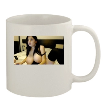 Busty Emma 11oz White Mug