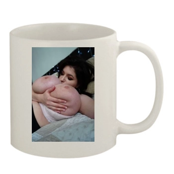 Busty Emma 11oz White Mug