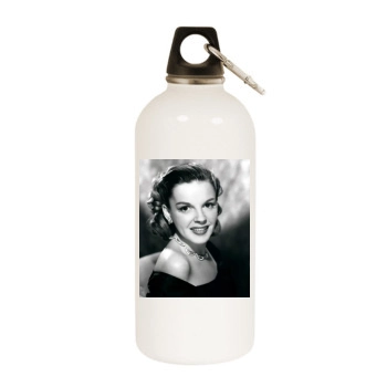 Judy Garland White Water Bottle With Carabiner