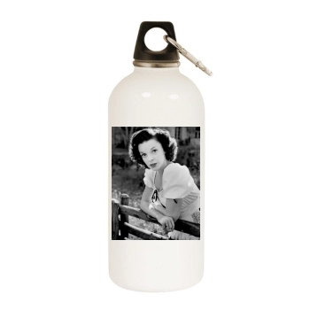 Judy Garland White Water Bottle With Carabiner