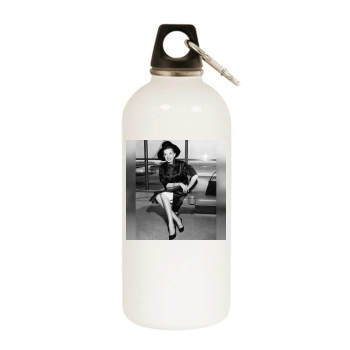 Judy Garland White Water Bottle With Carabiner