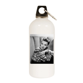 Judy Garland White Water Bottle With Carabiner