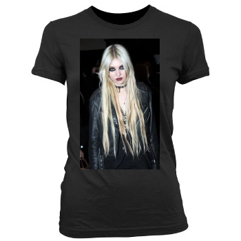 Taylor Momsen Women's Junior Cut Crewneck T-Shirt