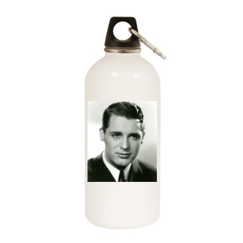 Cary Grant White Water Bottle With Carabiner
